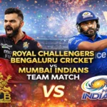 Royal Challengers Bengaluru Cricket vs Mumbai Indians Team Match Scorecard
